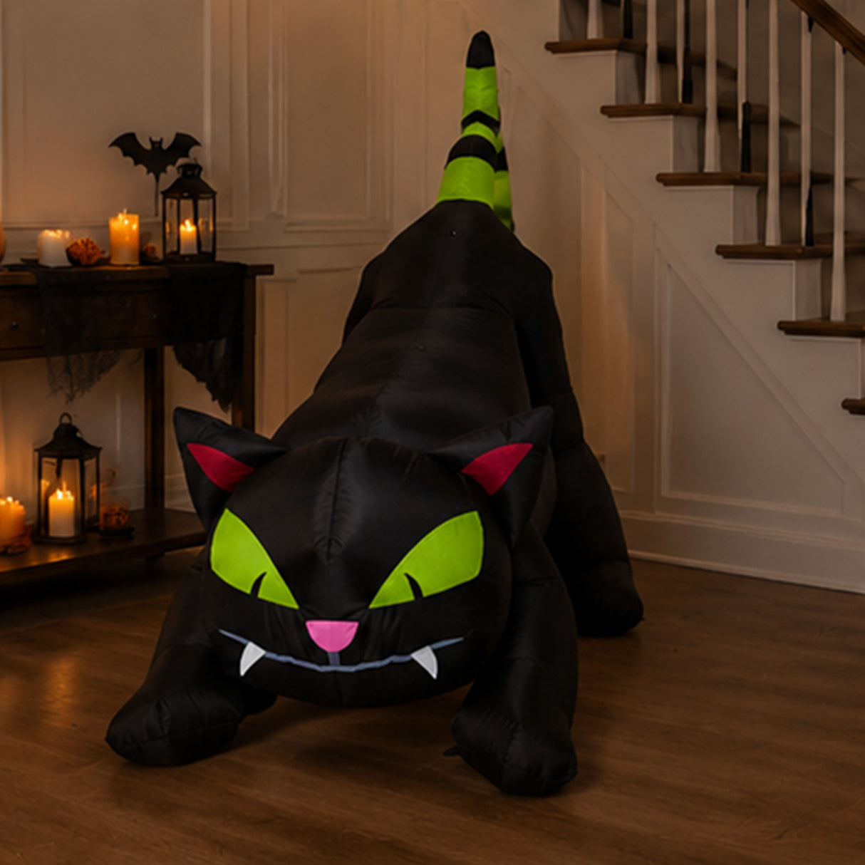6FT Black Cat Halloween Inflatable Yard Decoration