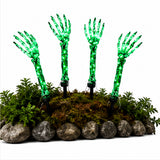 Green Light Ghost Hands Halloween Decor 2 Pair Set