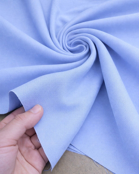 Blue Denim Look Stretch Twill