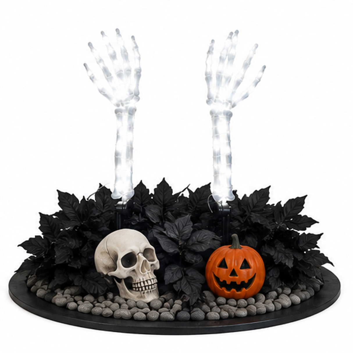 Cool White Light Ghost Hands Halloween Decor 1 Pair Set