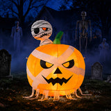 47.2" Horror Pumpkin Halloween Yard Decoration