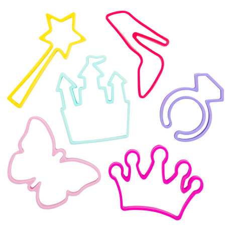 Princess Silicone Stretch Bands (144 Pc Canister)