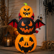 6-foot pumpkin devil Halloween decoration 3-piece set