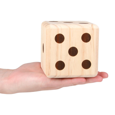 Jumbo Wooden Yard Dice 3.5" (1 Set)