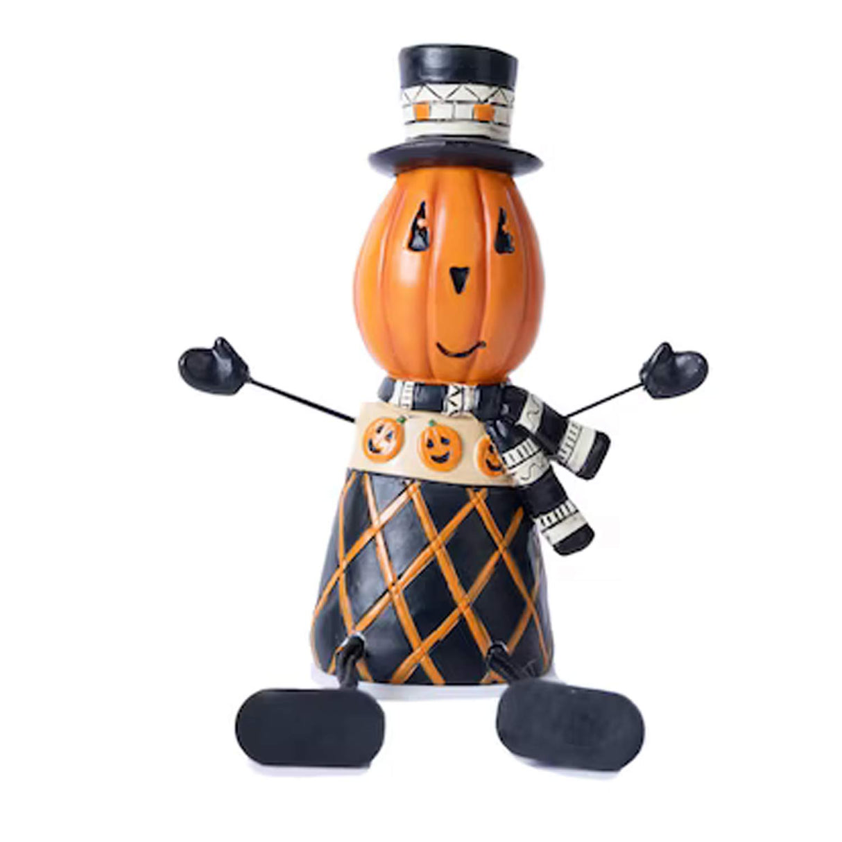 3 Sets Melrose International Jack-o-Lantern Shelf Sitter Halloween Decor Indoor