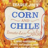 Trader Joe’s Corn & Chile Tomato-less Salsa 13.75 Oz