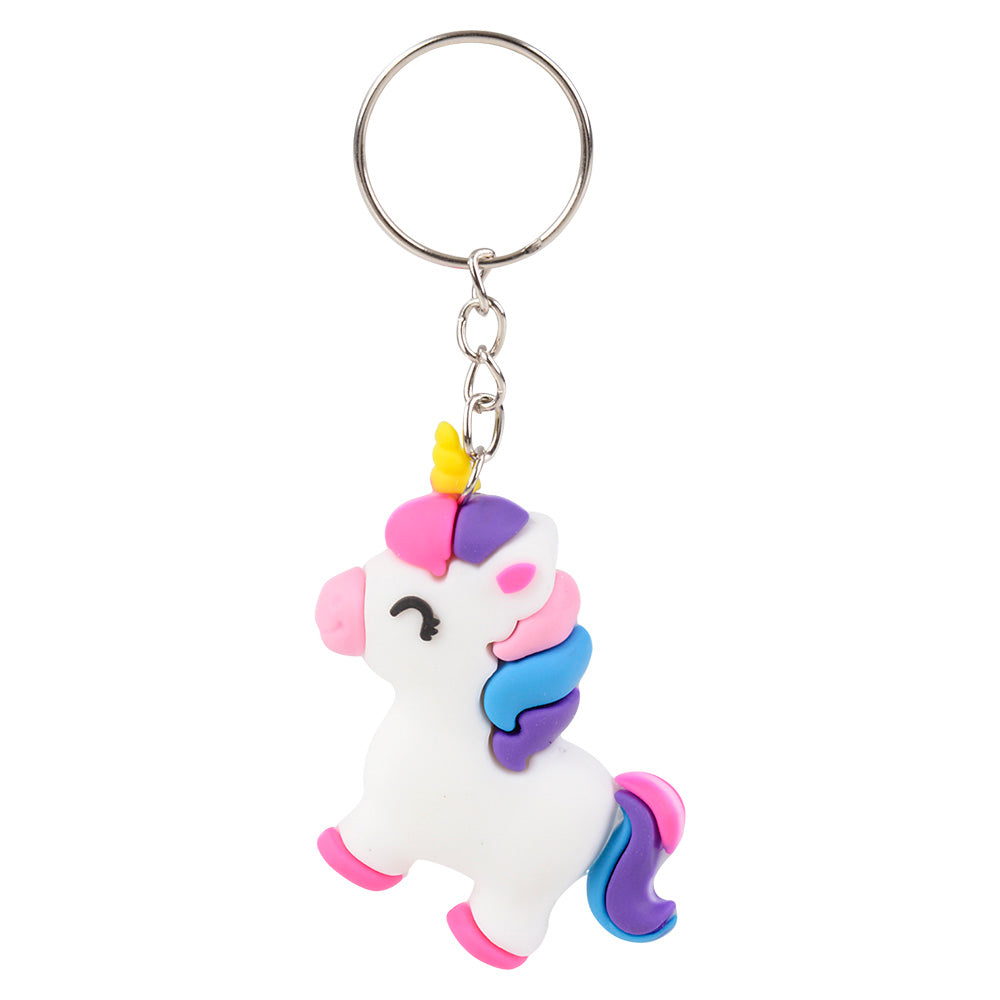 Unicorn Keychains 2.25" (24 Pc Poly Bag)