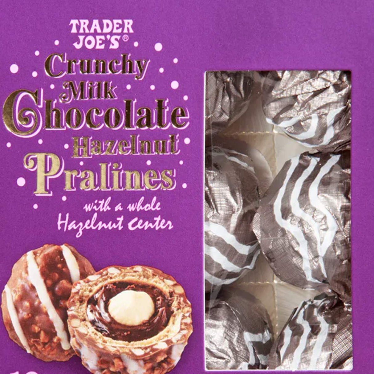 Crunchy Milk Chocolate Hazelnut Pralines 5.28 Oz