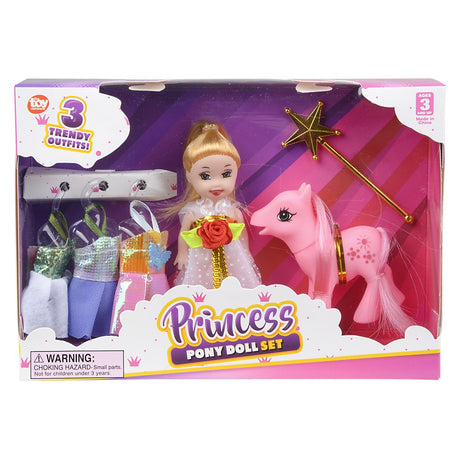 Princess Pony Doll Set (6 Pc)