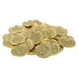 Gold Coin Plastic Coins (144 Pc Poly Bag)