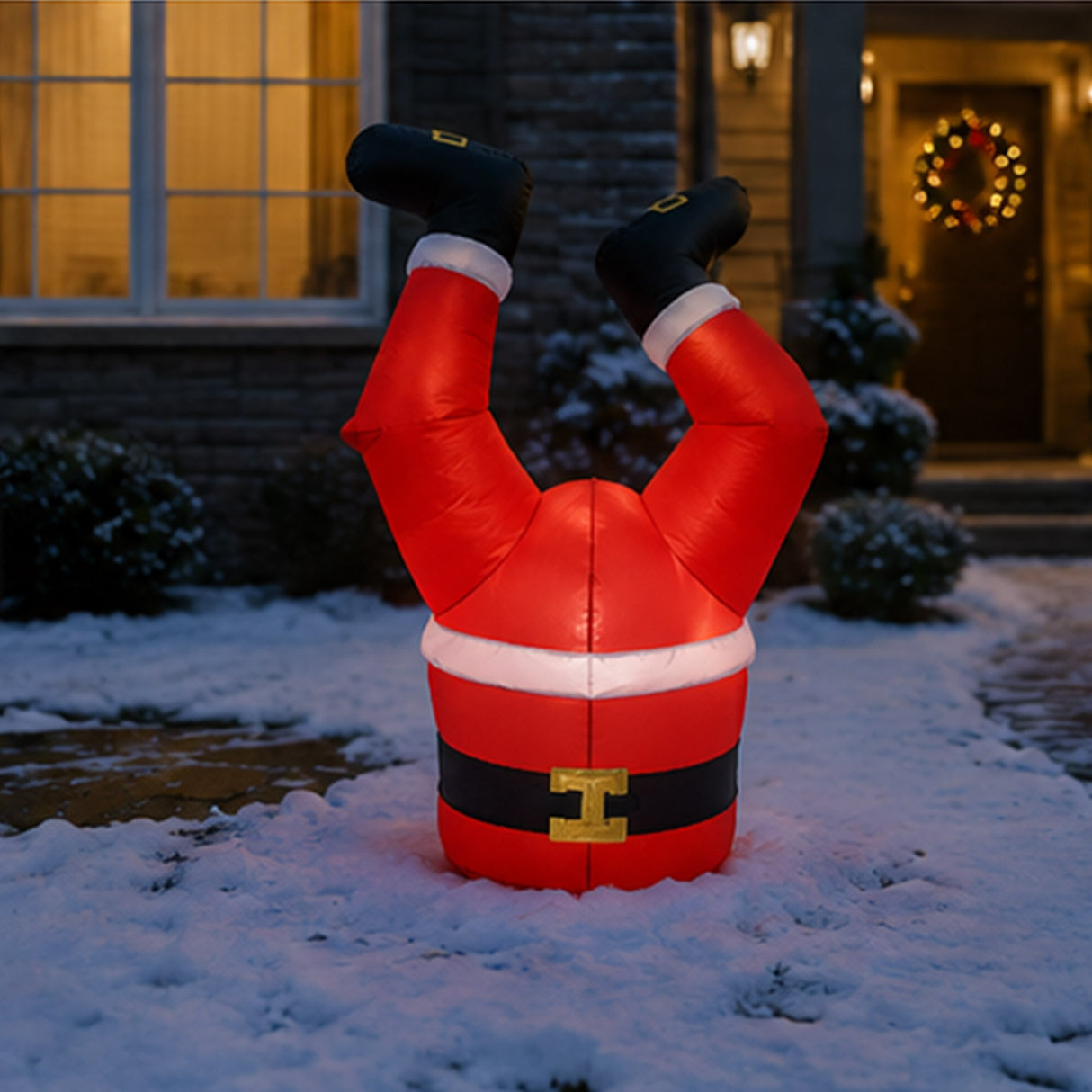 3.5FT Santa Legs Christmas Yard Decoration Prop