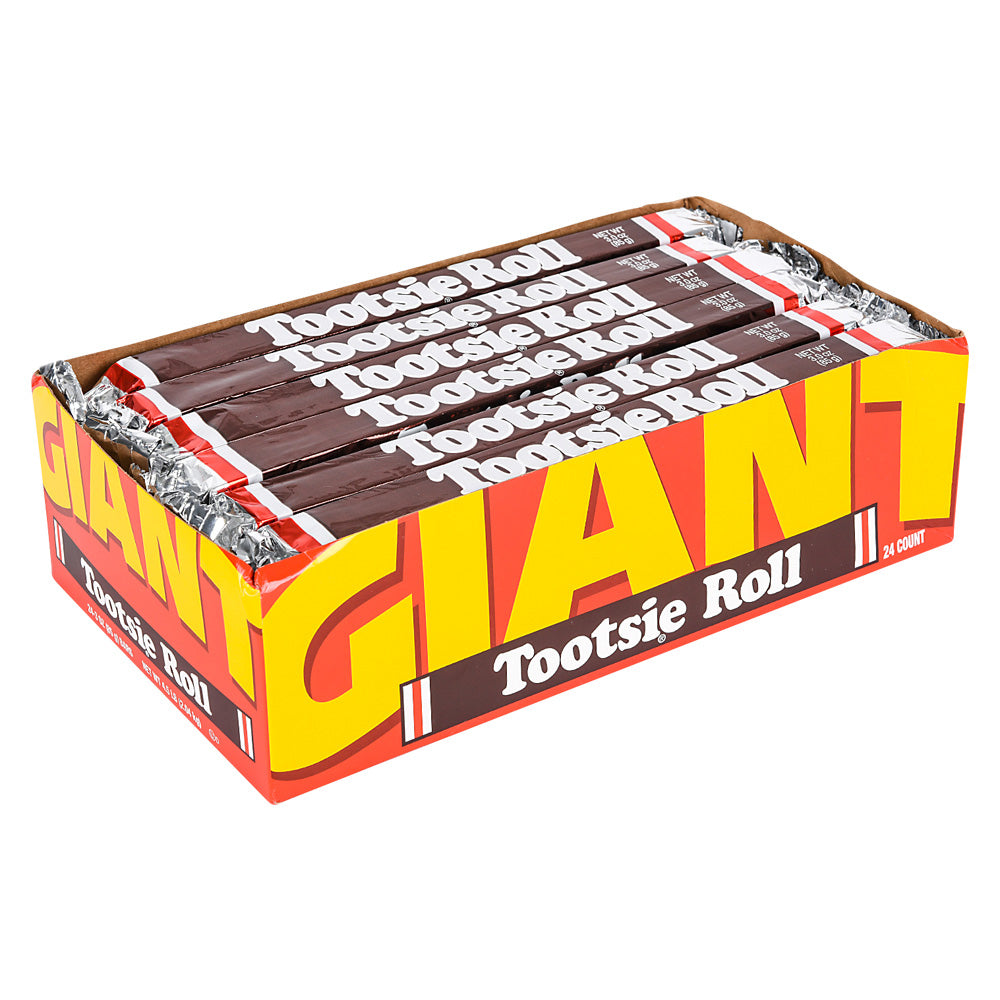 Giant Tootsie Roll Candies (24 Piece Box)