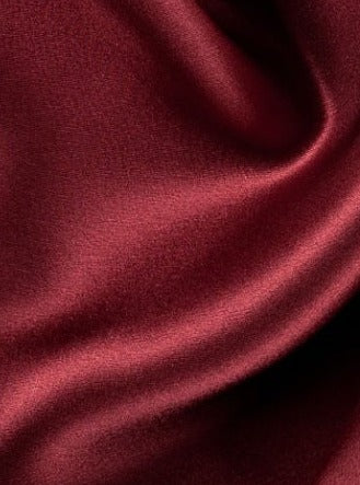 Stretch Satin Burgundy