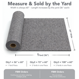 Acrylic Felt Fabric 3.2mm Thick 60" Wide