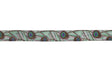 Fold-Over Elastic Peacock Print 0.63"