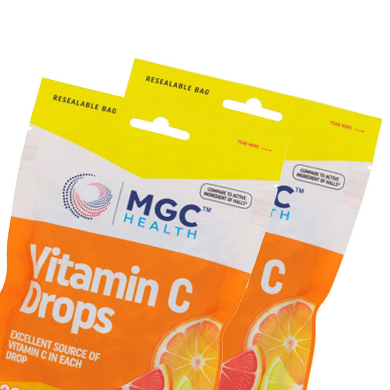 MGC Health Vitamin C Cough Drops 30ct Pack