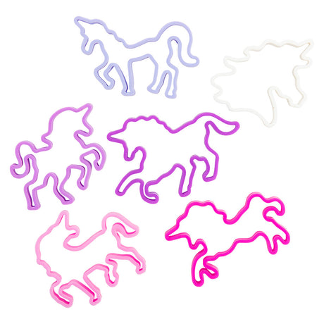 Unicorn Silicone Stretch Bands (144 Pc Can)