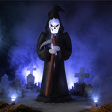 94.5" Inflatable Grim Reaper Halloween Yard Decor