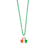 Irish Flag Shamrock Beads Necklace (1 DZ)
