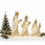 3-Piece Three Wise Men Nativity Yard Decoration Set