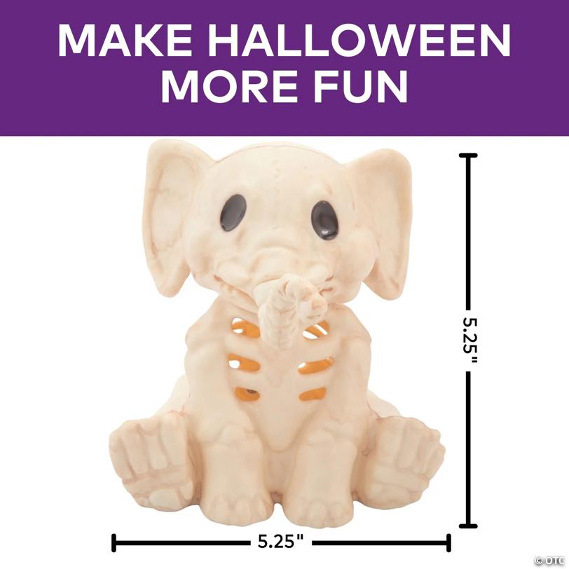 5" Elephant Skeleton Halloween Decoration