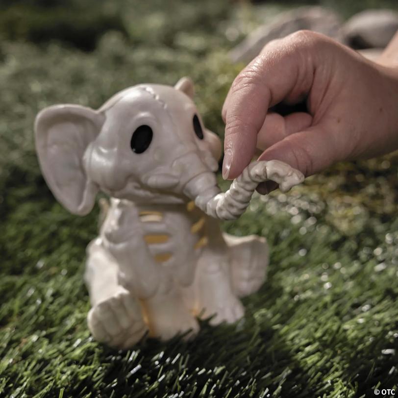 5" Elephant Skeleton Halloween Decoration