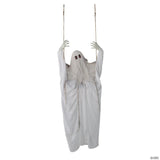 5 Ft. 1/4" Light-Up Life-Size Ghost on a Swing Halloween Decoration