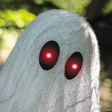 5 Ft. 1/4" Light-Up Life-Size Ghost on a Swing Halloween Decoration