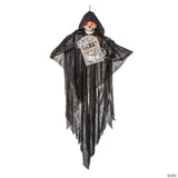 5 Ft. 2" Sonic Hanging Skeleton Reaper with Tombstone Halloween Decoration