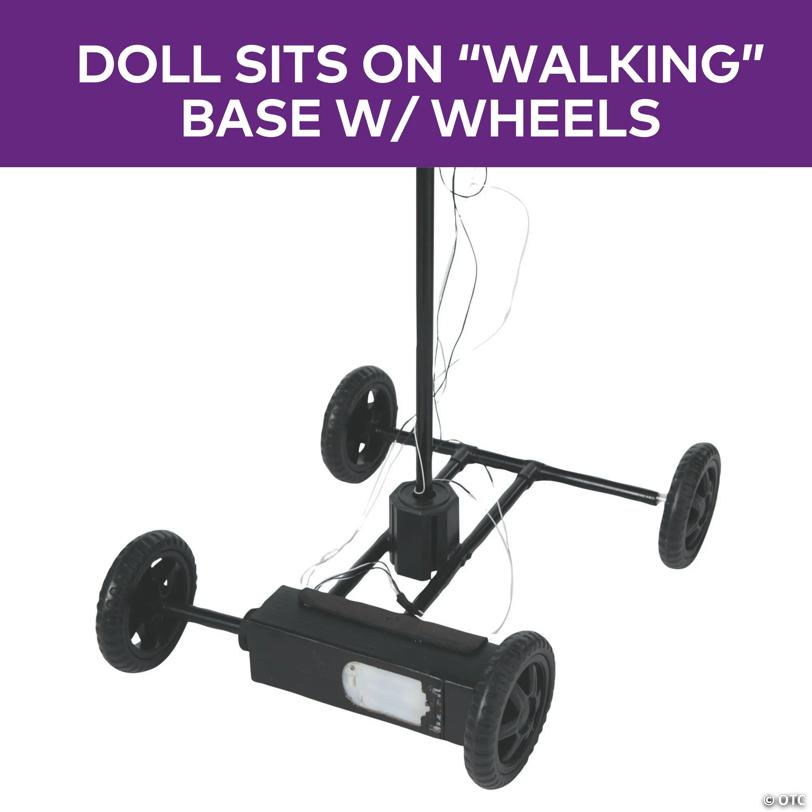 5 Ft. 6" Animated Rolling Wind-Up Doll Halloween Decoration
