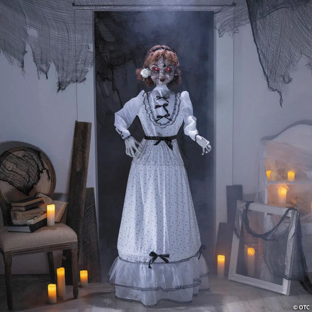 5 Ft. 6" Animated Rolling Wind-Up Doll Halloween Decoration
