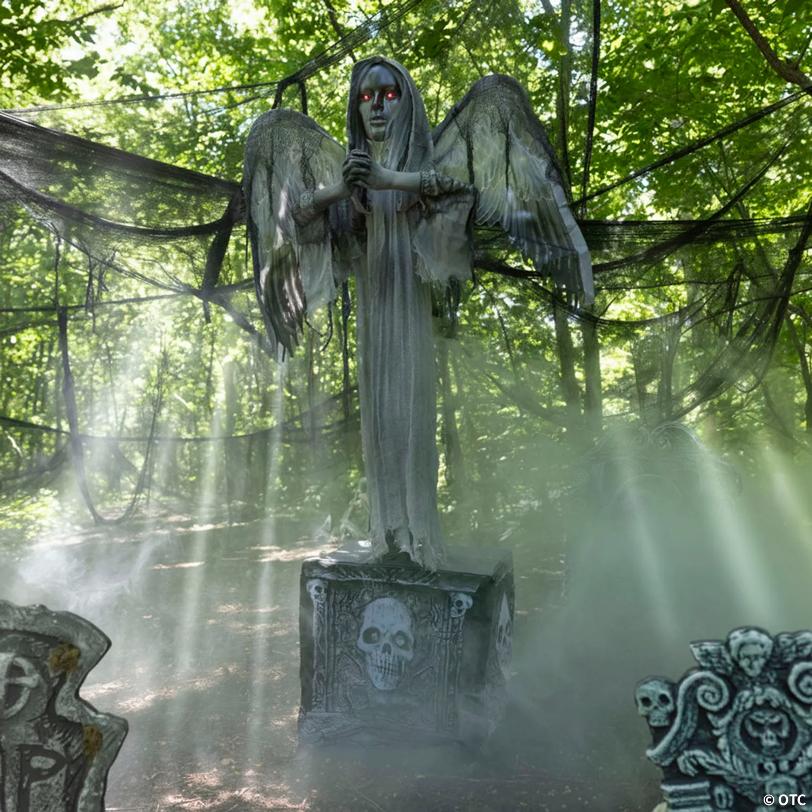 5 Ft. 6" Shaking Standing Angel Statue Halloween Decoration