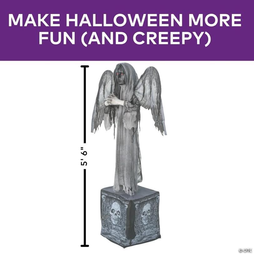 5 Ft. 6" Shaking Standing Angel Statue Halloween Decoration