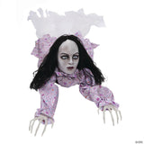 5 Ft. Animated Crawling Creepy Woman Halloween Decoration