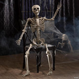 5 Ft. Life-Size Posable Plastic Skeleton Halloween Decoration