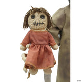 5 Ft. Maniac Mary in a Straitjacket with Doll Halloween Decoration
