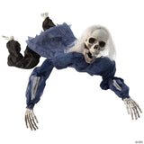 5 Ft. Posable Crawling Skeleton Halloween Outdoor Decoration