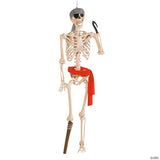 5 Ft. Posable Pirate Skeleton Halloween Decoration