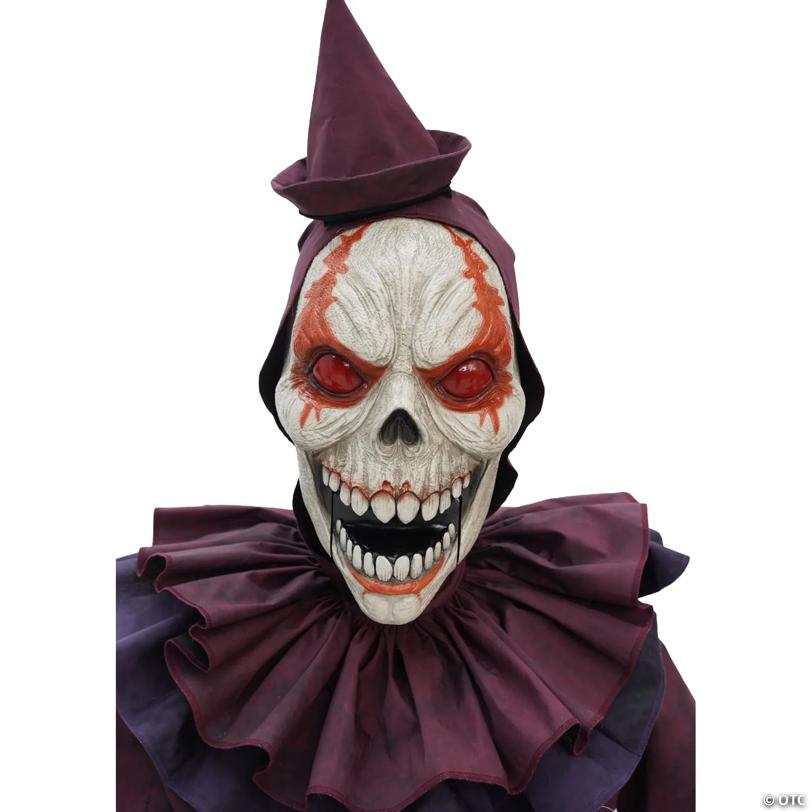 5 Ft. Skeleton Clown Mechanical Jack-in-the-Box Halloween Decoration