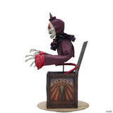 5 Ft. Skeleton Clown Mechanical Jack-in-the-Box Halloween Decoration