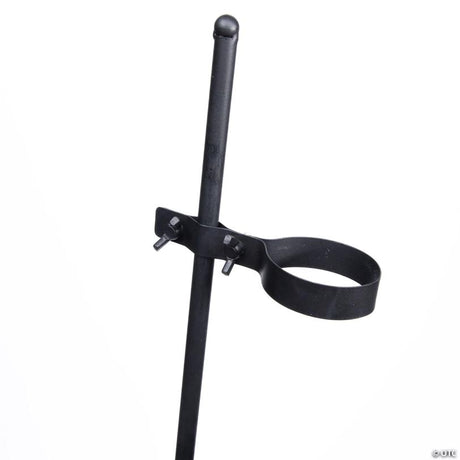 Metal Skeleton Stand for Displaying Full-Size Halloween Skeletons, showing a detailed skeletal bone design