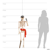 5 Ft. - 6 Ft. Skeleton Mermaid & Pirate Couple Plastic Halloween Decorations