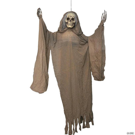 RADYAN Hanging Ghoul with Light-Up Eyes Halloween Decoration for Porches shown in a clear product image