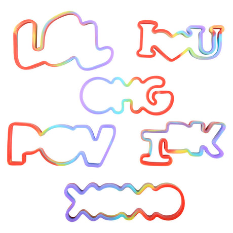 Rainbow Silicone Stretch Bands (144 Pc Can)