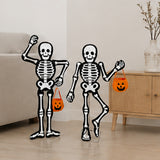 2-Pack LED Skeleton Halloween Yard Decorations Set
