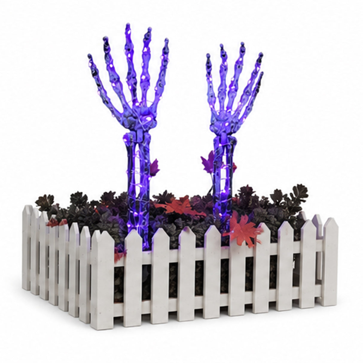 1 Pair Purple LED Ghost Hands Halloween Decoration