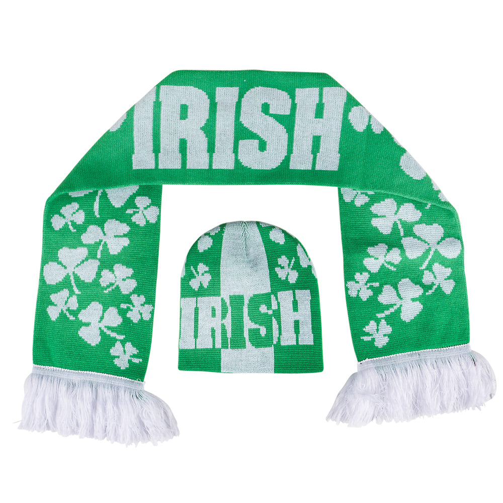 St. Patrick's Day Hat and Scarf Set