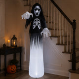 12.5FT Skeleton Ghost Halloween Inflatable Yard Decor