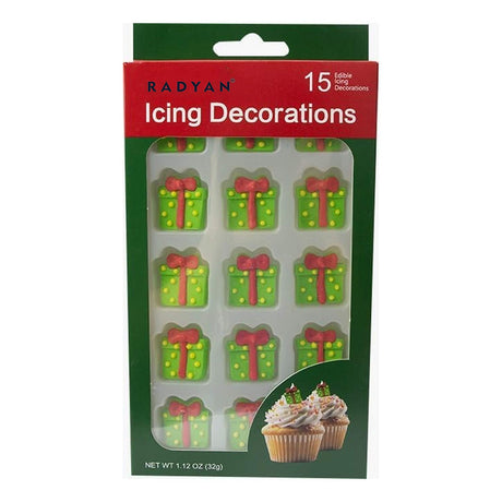 Christmas Edible Cake Decorations Candy Cupcake Topper