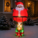 8FT Santa Claus Hot Air Balloon Christmas Decoration